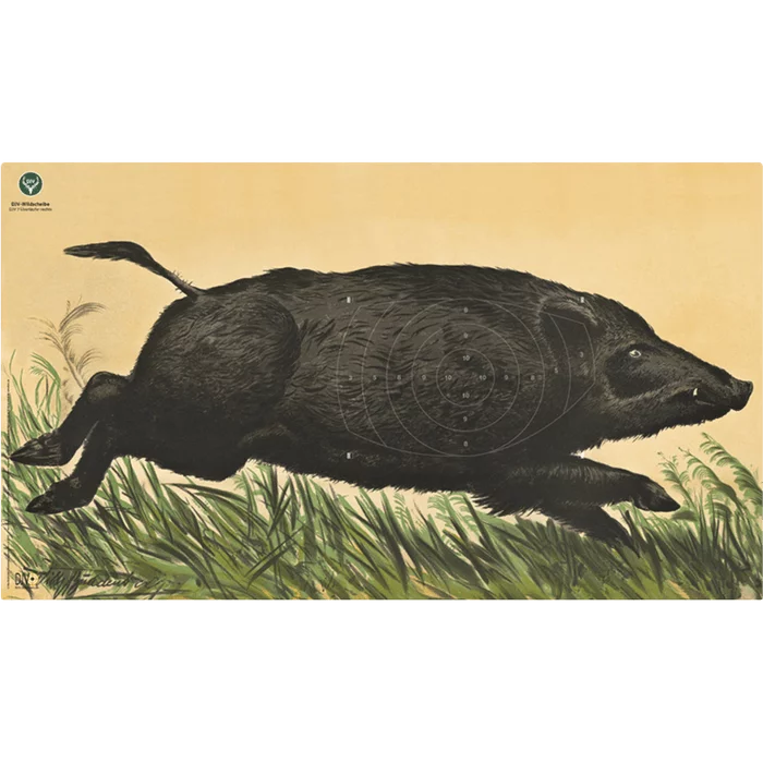 DJV-Wildscheibe Nr. 7 (Flüchtiger Überläufer rechts, 50m)
