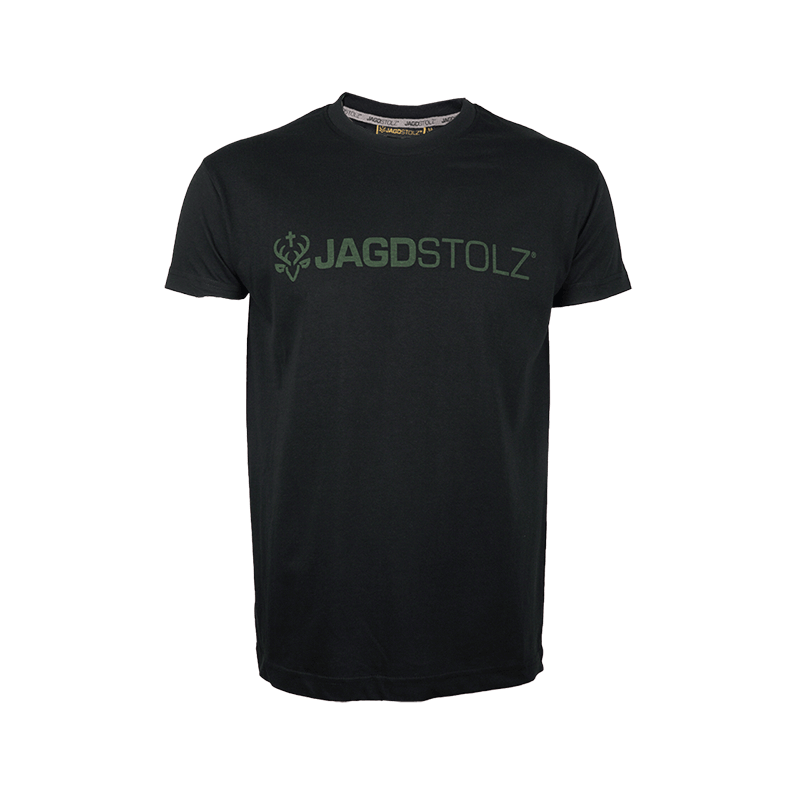 Jagdstolz T-Shirt Black Logo Green