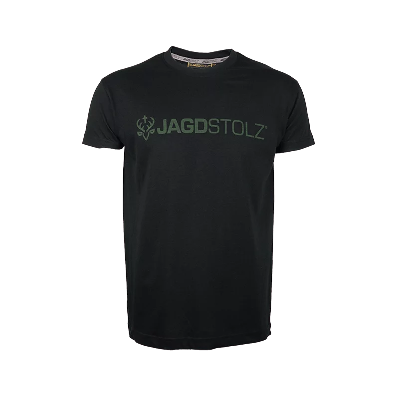 Jagdstolz T-Shirt Black Logo Green