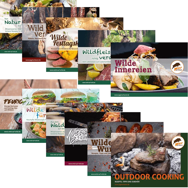 Rezeptbroschüren-Paket "Wild auf Wild" (11 Stück)