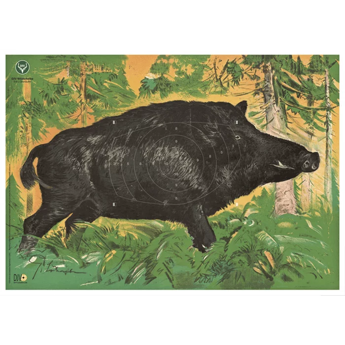 DJV-Wildscheibe Nr. 2 (Überläufer, 100m)