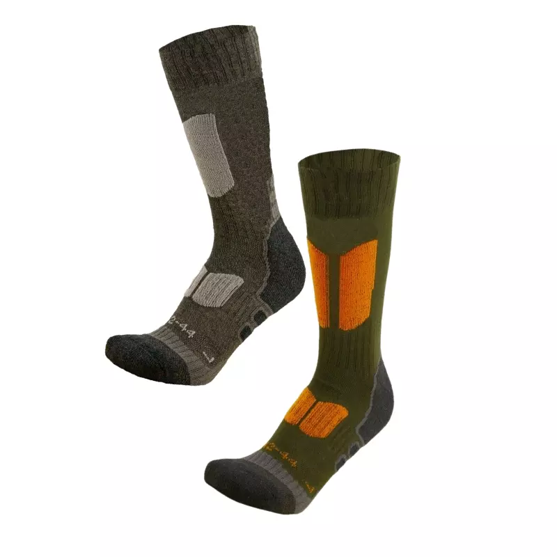 Farm-Land Jagdsocke Basic Oliv & Anthrazit, 2er-Pack