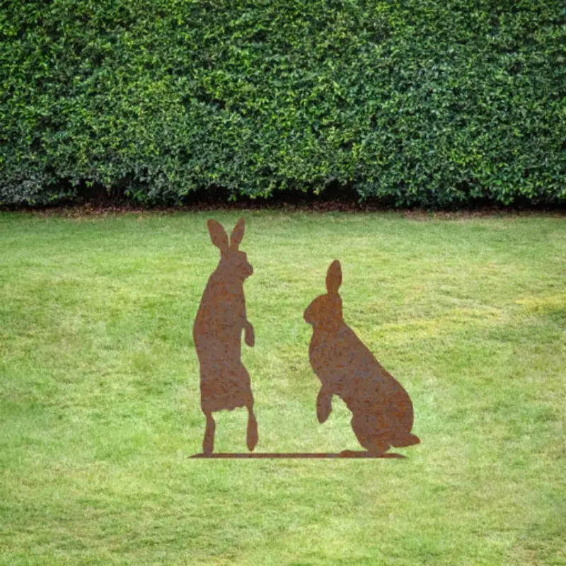 Deko-Gartenstecker Hasenpaar