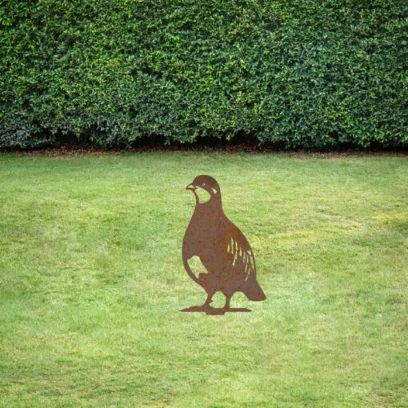 Deko-Gartenstecker Rebhuhn Hahn