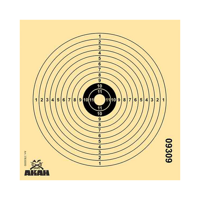 Luftgewehr-12er-Ringscheibe (250 Stück)