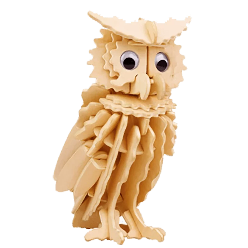 Holz 3D Puzzle Eule