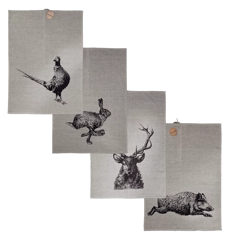 Geschirrtuch Leinen "Wild"