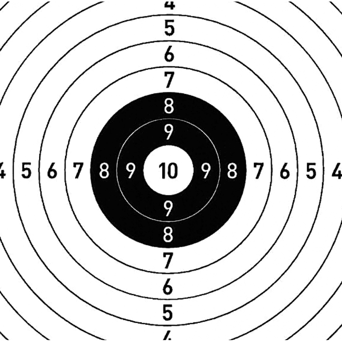 Spiegel für DJV-Jagdscheibe (10er-Ringscheibe) (100 Stück)