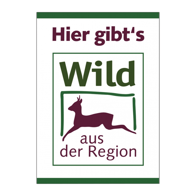 Tafel "Wild aus der Region" DIN A2