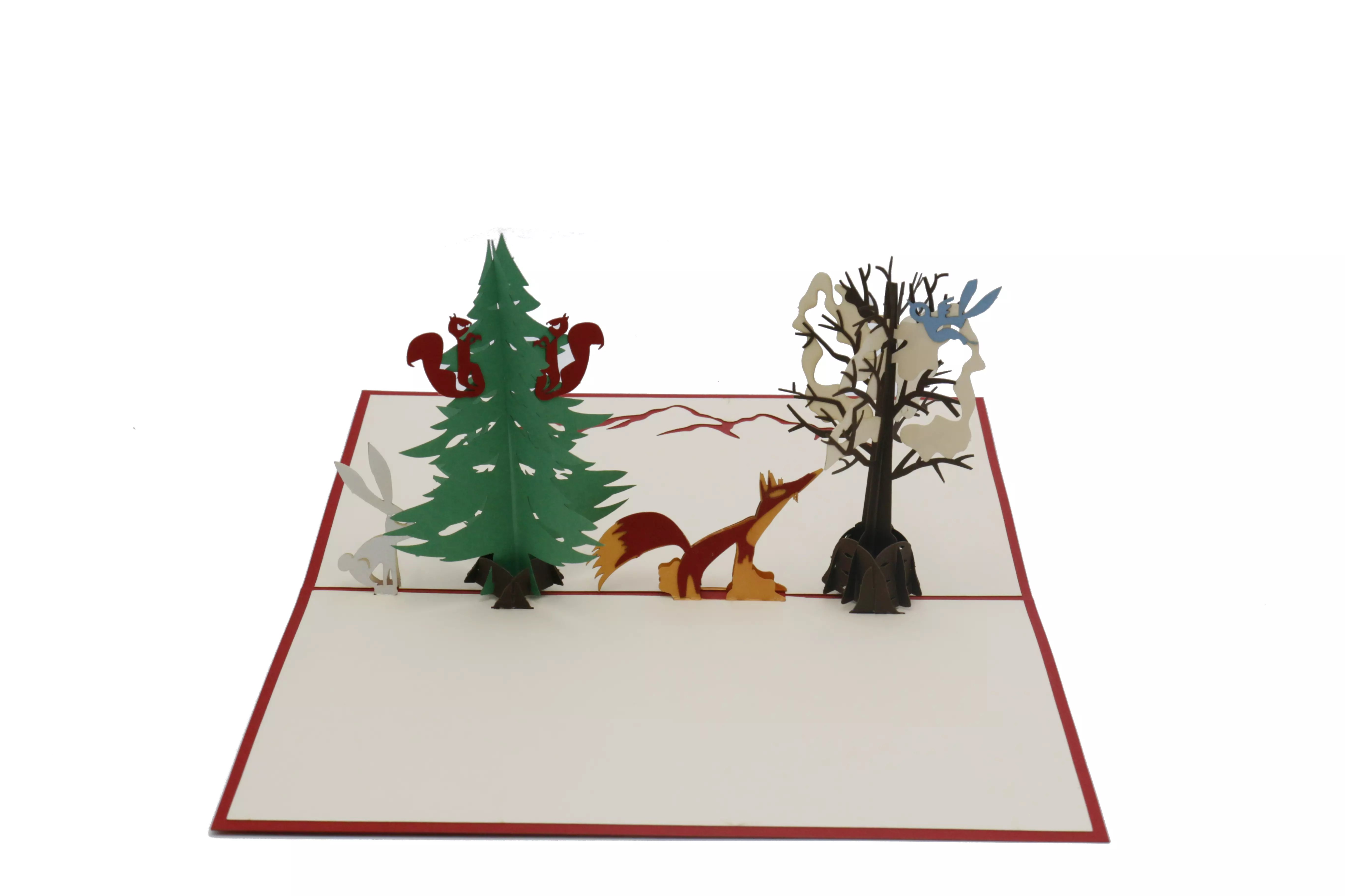 Pop-Up Karte "Winter-Wald"