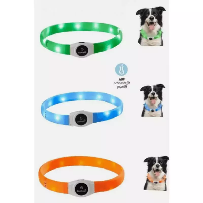 LED-Hundehalsband mit Leuchtfunktion
