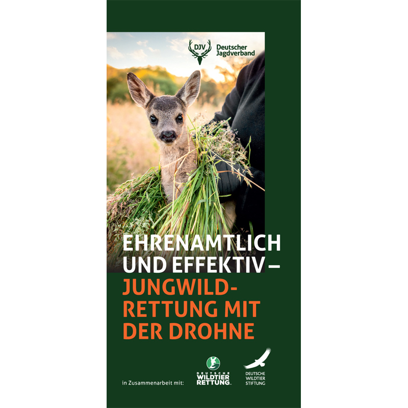 Flyer "Jungwildrettung mit der Drohne"