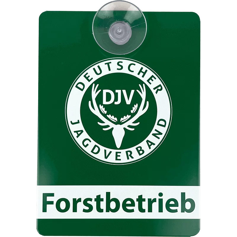 DJV-Autoschild "Forstbetrieb" (Aluminium)