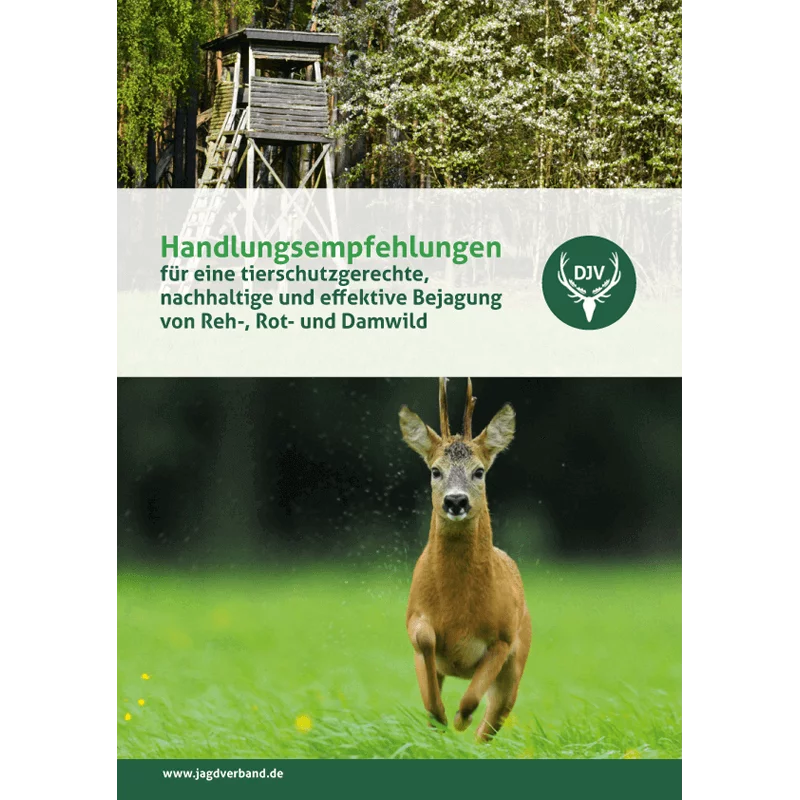 Broschüre "Handlungsempfehlungen Bejagung von Reh-, Rot- und Damwild"