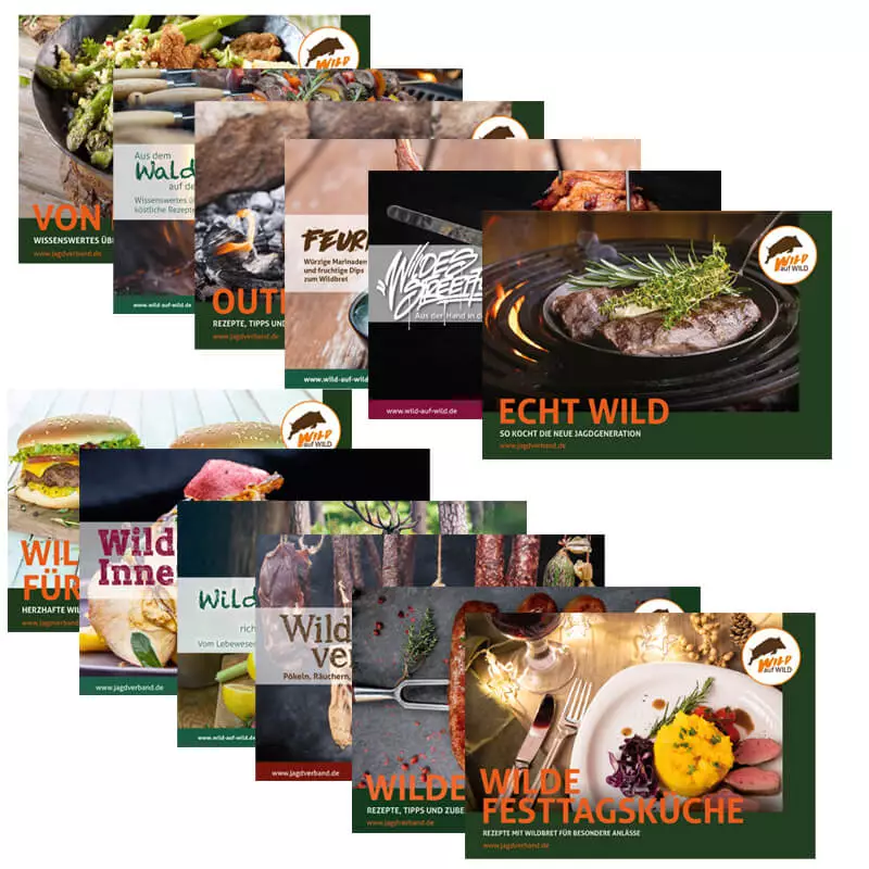 Rezeptbroschüren-Paket "Wild auf Wild" (12 Stück)