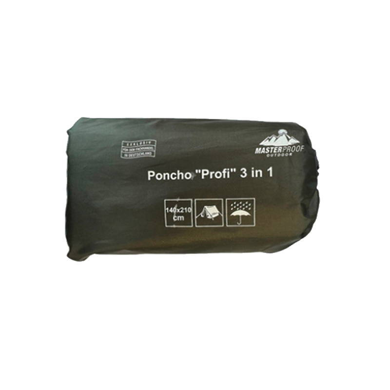 Poncho "Profi" 3‑in‑1 grün