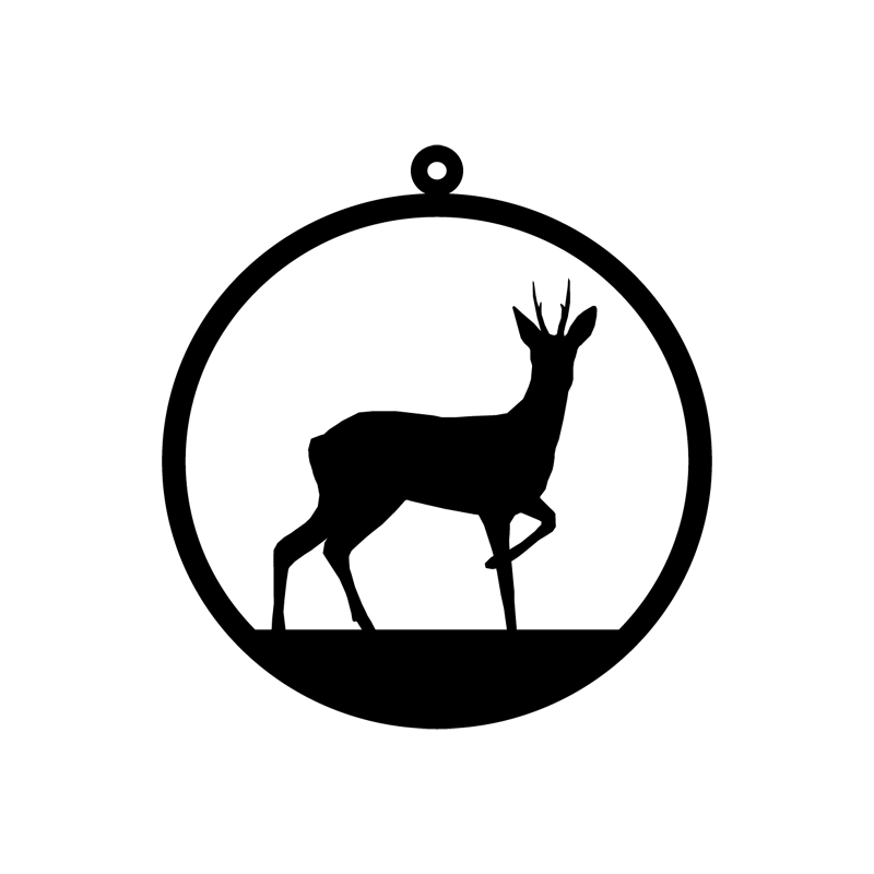 Kleiner Deko-Anhänger "Rehbock"