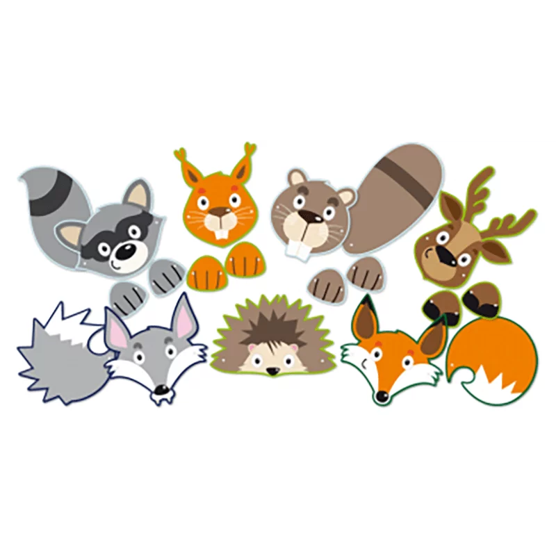 Papiermasken "Bunte Tiere"