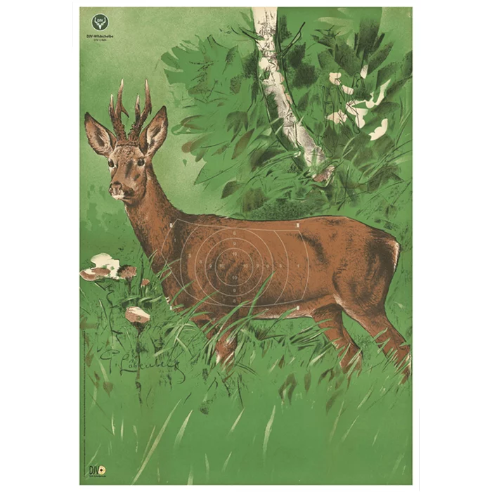 DJV-Wildscheibe Nr. 1 (Rehbock, 100m)
