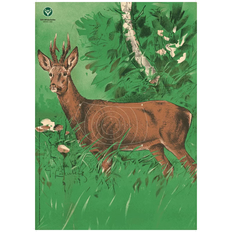 DJV-Kleinkaliber-Wildscheibe Nr. 1 (Rehbock)