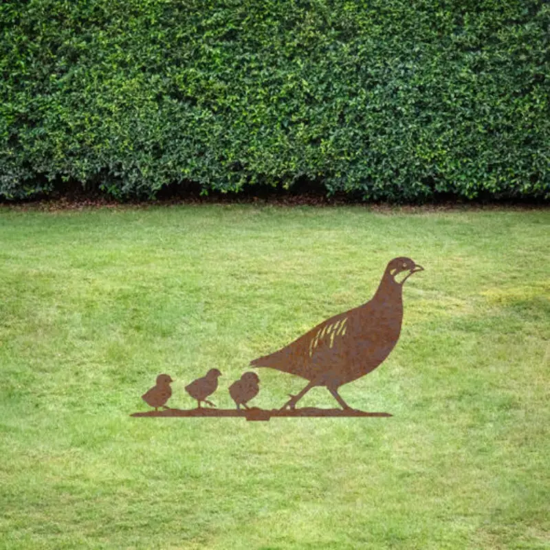 Deko-Gartenstecker Rebhuhn Kette