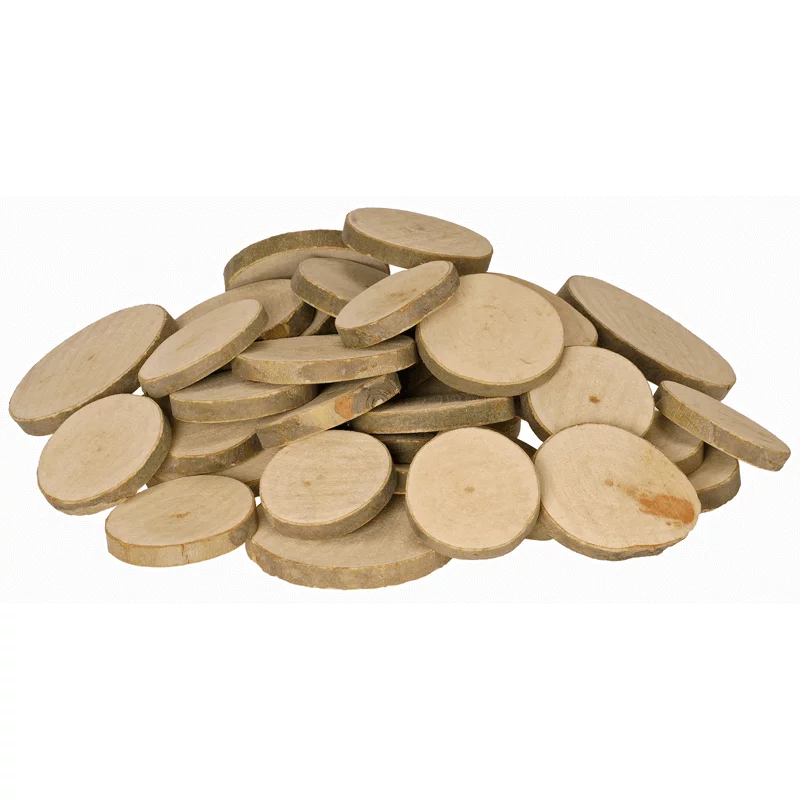 Naturholzscheiben rund (1 kg)