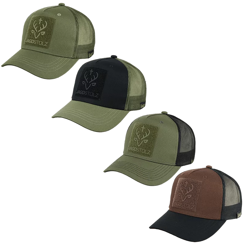 Jagdstolz Trucker Cap mit Patch-Applikation