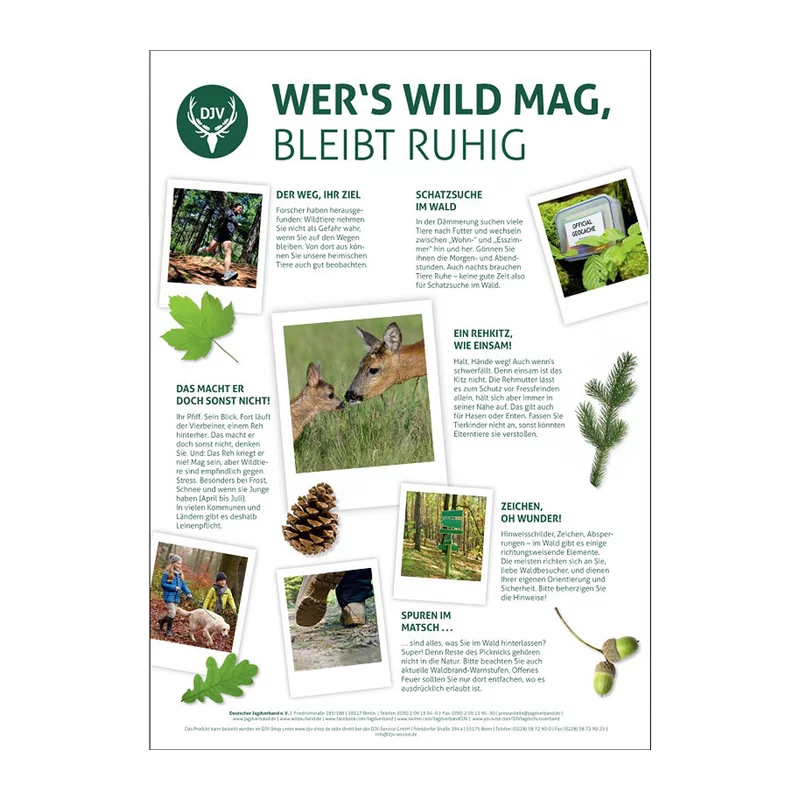 Poster "Wer´s Wild mag" (3 Stück)