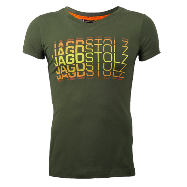 Jagdstolz Girlie T-Shirt "Logo 80s farbig"