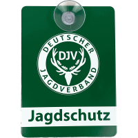 DJV-Autoschild "Jagdschutz" (Aluminium)