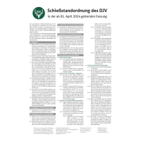 Tafel "DJV-Schießstandordnung" (DIN A2)