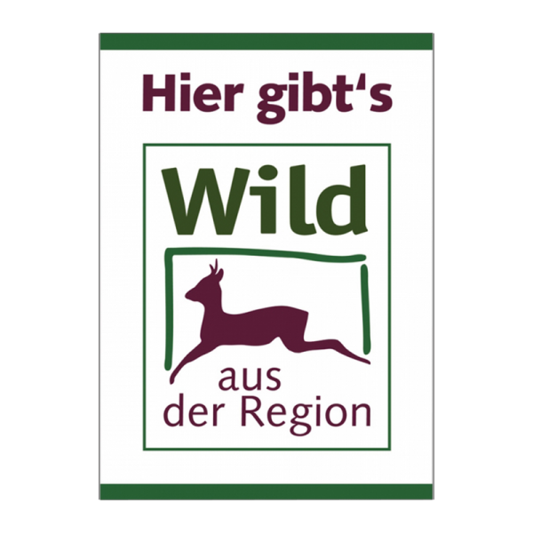 Tafel "Wild aus der Region" DIN A2