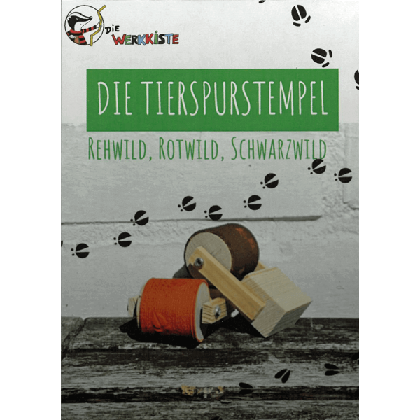 Tierspurstempel 3er-Rollstempel-Set: Fährte Rehwild, Rotwild, Schwarzwild