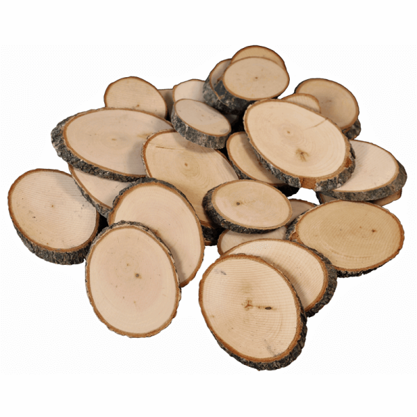 Naturholzscheiben oval (1 kg)