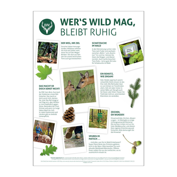 Poster "Wer´s Wild mag" (3 Stück)